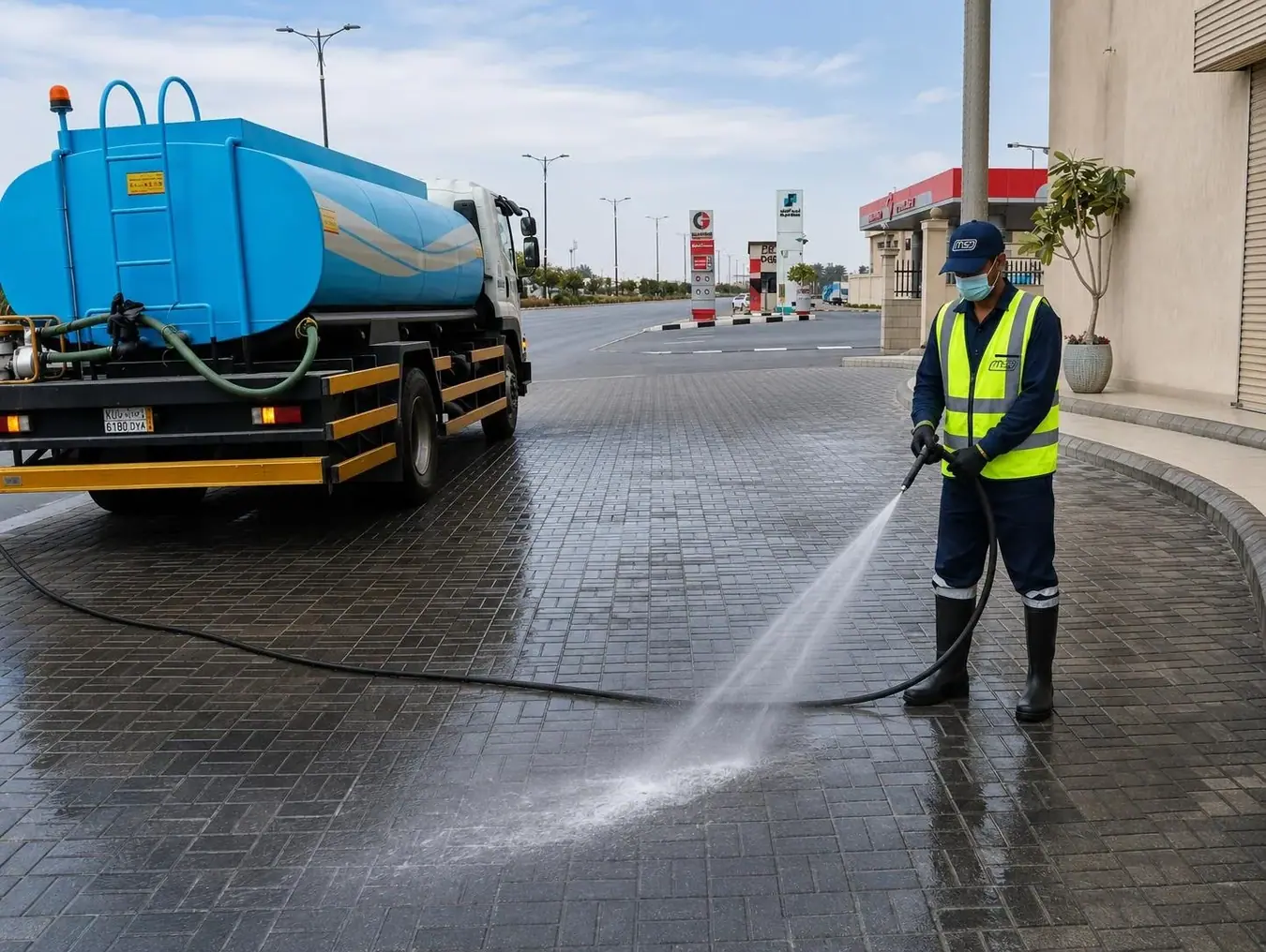 مشروع جمع ونقل النفايات