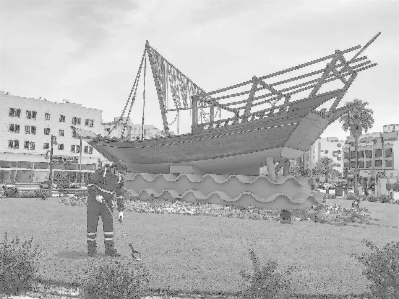 نظافة المدن في سيهات وعنك وقرى القطيف الجنوبية