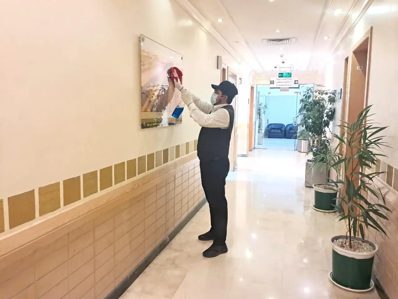 مشروع النظافة العامة لمبنى بلدية رأس تنورة